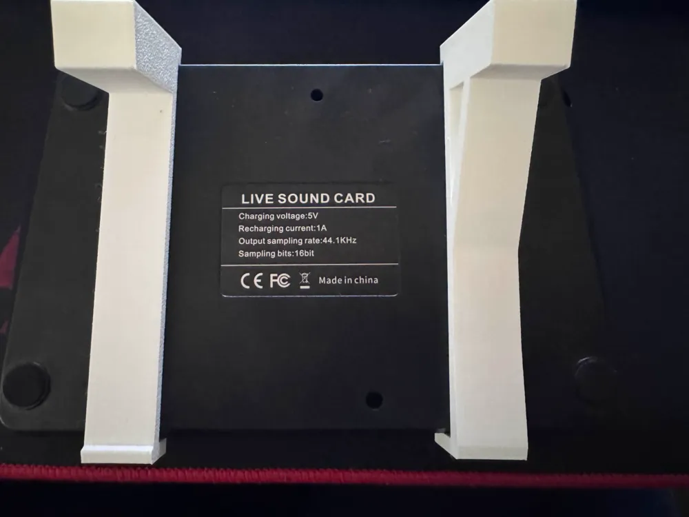 Rotated holder ford live sound card by f.Akos - MakerWorld
