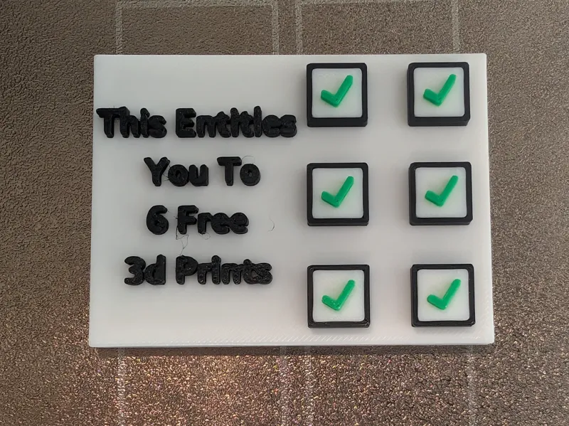 3d Printing Coupon