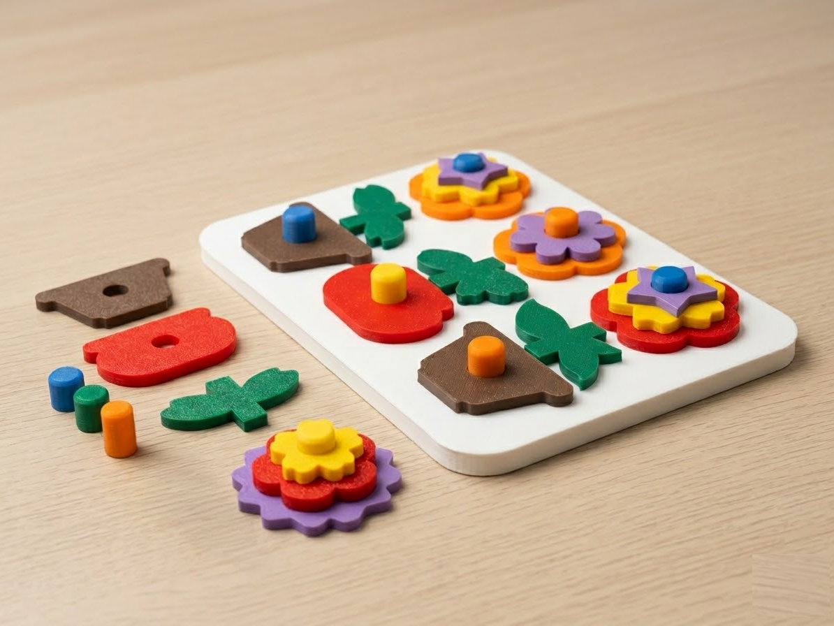 Stack & Grow: Educational Flower Building Set