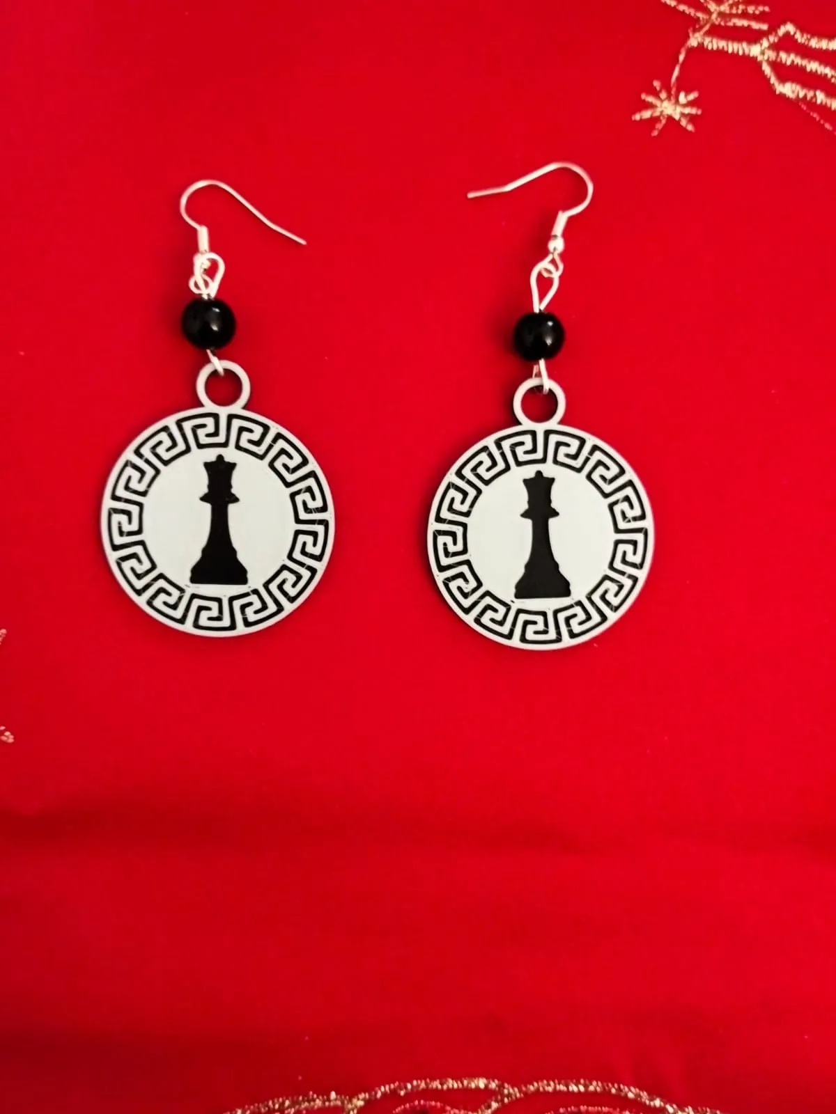 Earrings Queen Chess view 3