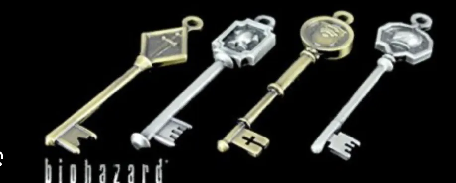 Relic House Key Resident Evil - Mansion Key - Helmet Key - Free 3D Print Model - MakerWorld