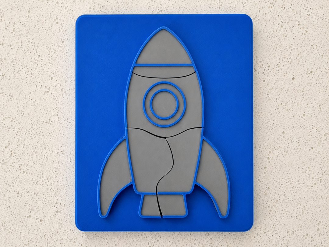 Rocket Ship Puzzle | Montessori 