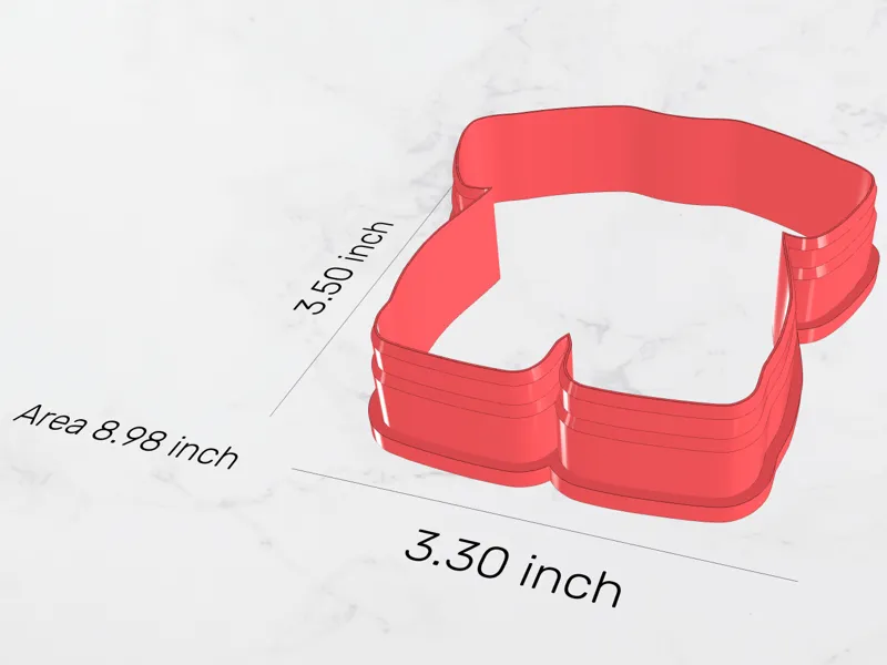 3.5in Baby Romper Cookie Cutter