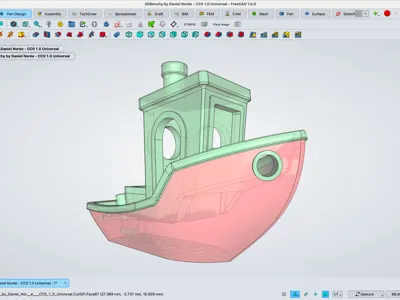 Original 3DBenchy Public Domain CAD STEP File