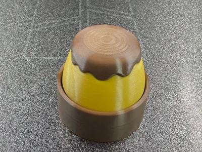 Sweet Caramel Pudding Fidget Clicker 
