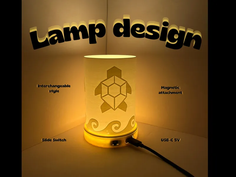 Tortoise Lamp – Customizable 3D-Printed Light