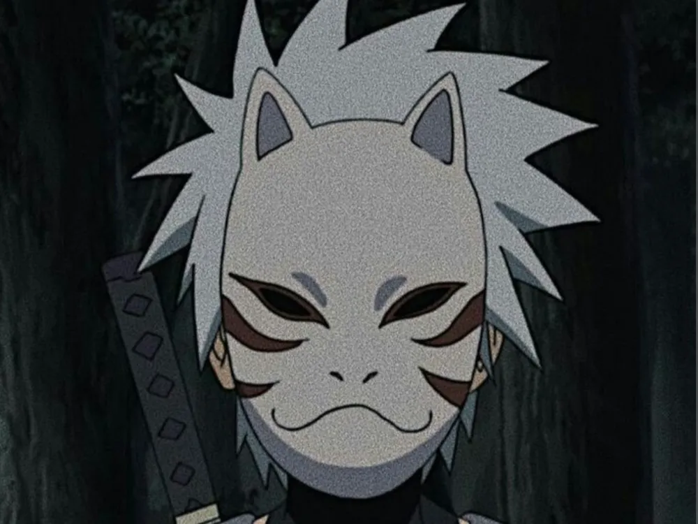 Pieza para disfraz o exhibición: Kakashis Anbu Mask. Referencia del modelo original.