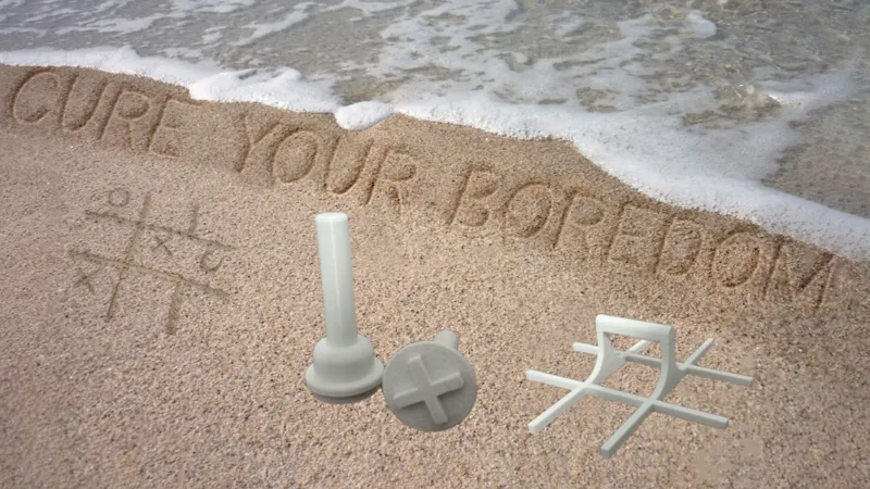 Noughts and Crosses (Tic-tac-toe) Beach Press