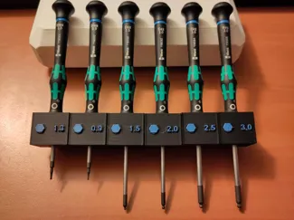 HSW Wera Hex Inserts (0.9/1.3/1.5/2.0/2.5/3.0)