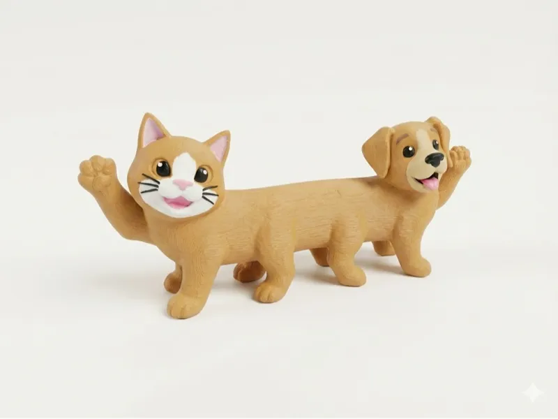 A cat-sausage-dog inspiring optimism