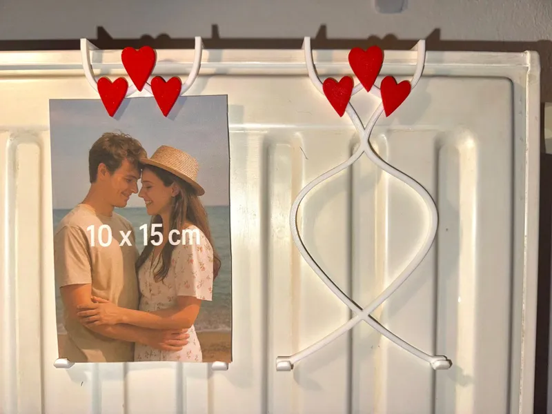 Fotohalter für die Heizung