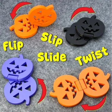 Accesorio para impresora 3D: Halloween Pumpkin Slider + Flip Fidget (No AMS) — vista de referencia 5
