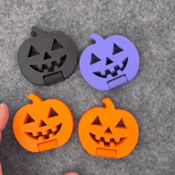 Accesorio para impresora 3D: Halloween Pumpkin Slider + Flip Fidget (No AMS) — vista de referencia 3