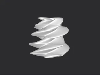 Vase with a twist