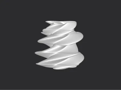 Vase with a twist
