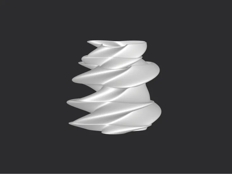 Vase with a twist