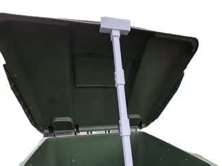 Mülleimerdeckel-Halter