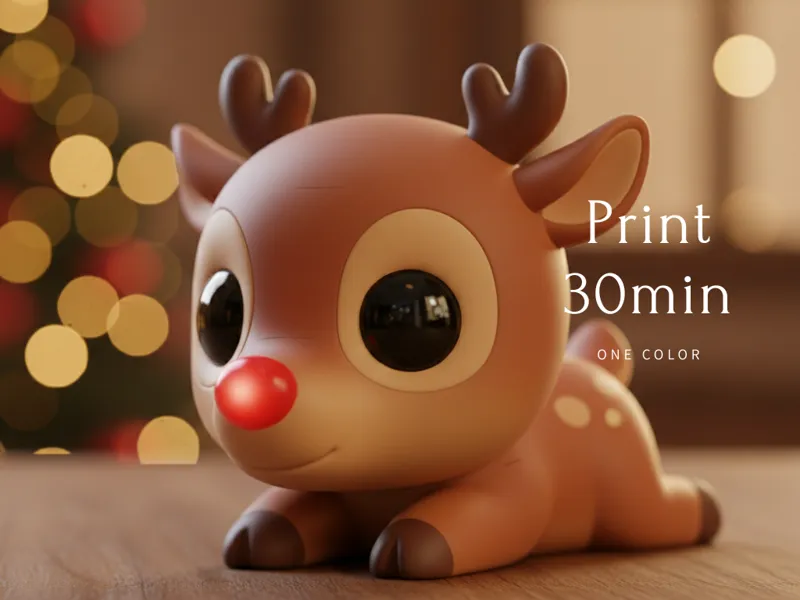 Rudolph the Reindeer Keychain or figurine