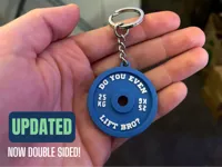 Porte-clés disque de muscu — photo 1
