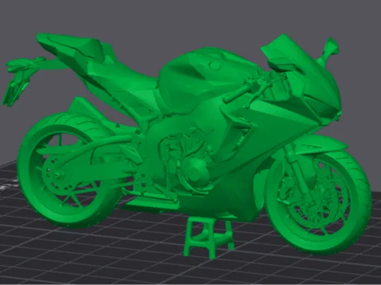Motorrad auf Ständer