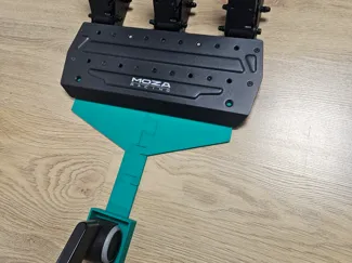 Moza pedals chair mount/brace (no screws!)