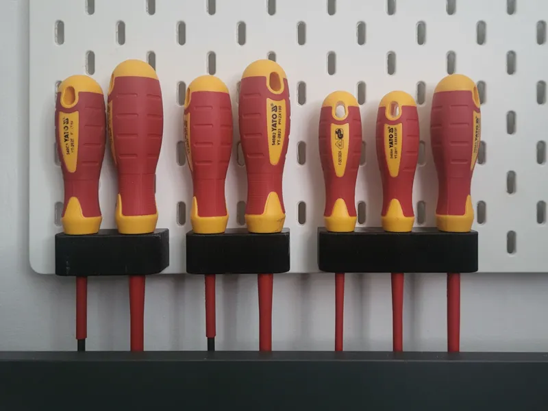 IKEA Skadis Screwdriver Rack (YATO Set 7Pcs)