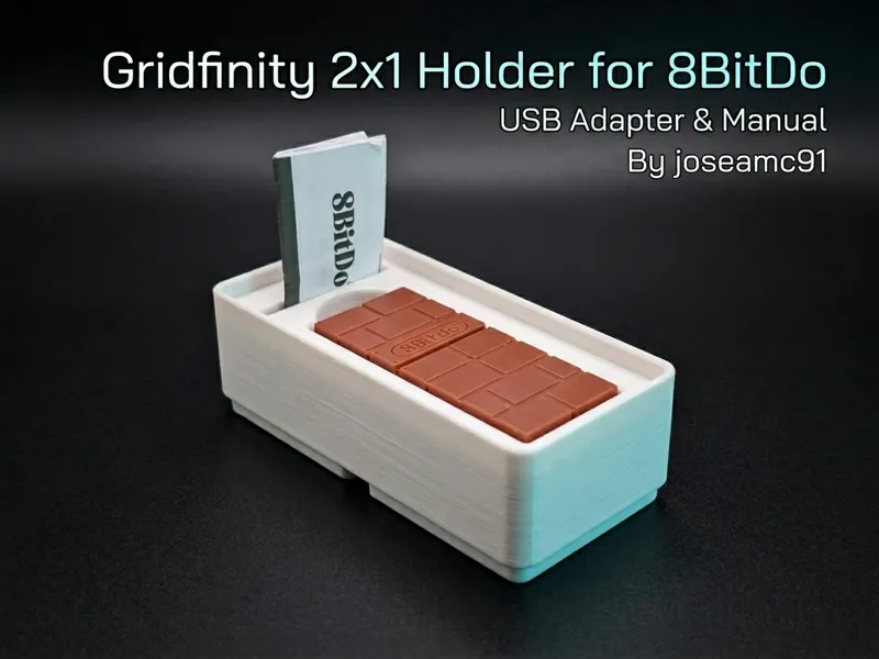 Gridfinity Holder for 8BitDo USB Adapter