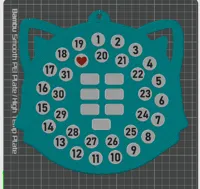 AMS 4 colors, 2 plates TEMPLATE FOR DAYS OF WEEK