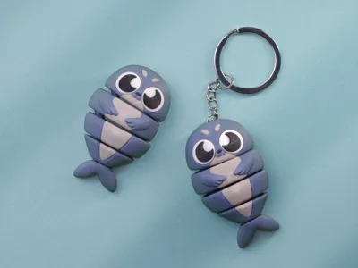 EGGO cute flexi Seal - toy & keychain