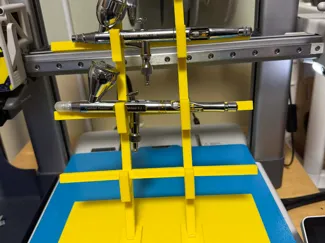 Vertical 4 airbrush holder