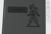 Décor mural Goku ligne géométrique — photo 2