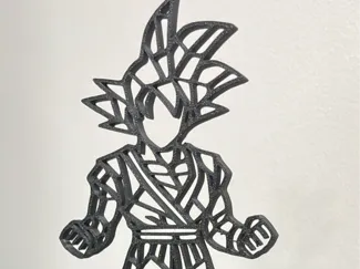 Goku Linea Art Geometric
