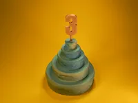 Cake and Stand, 2 Colors - 0.24mm layer, 2 walls, 15% infill
