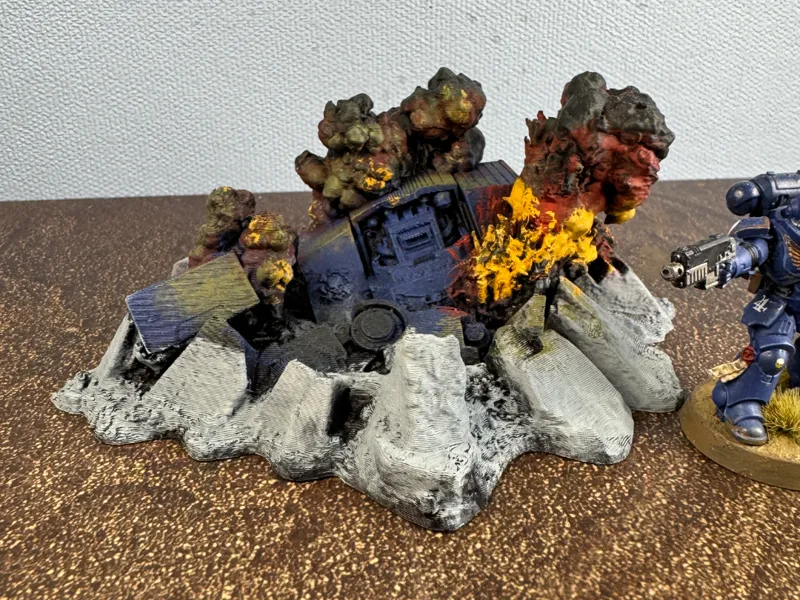 Balistus drednought terrain with fire
