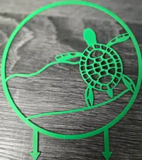 Treillis pour plante en forme de tortue — photo 1
