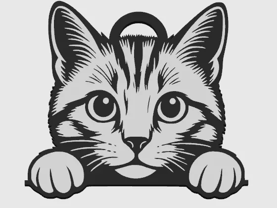 gato porta-chaves
