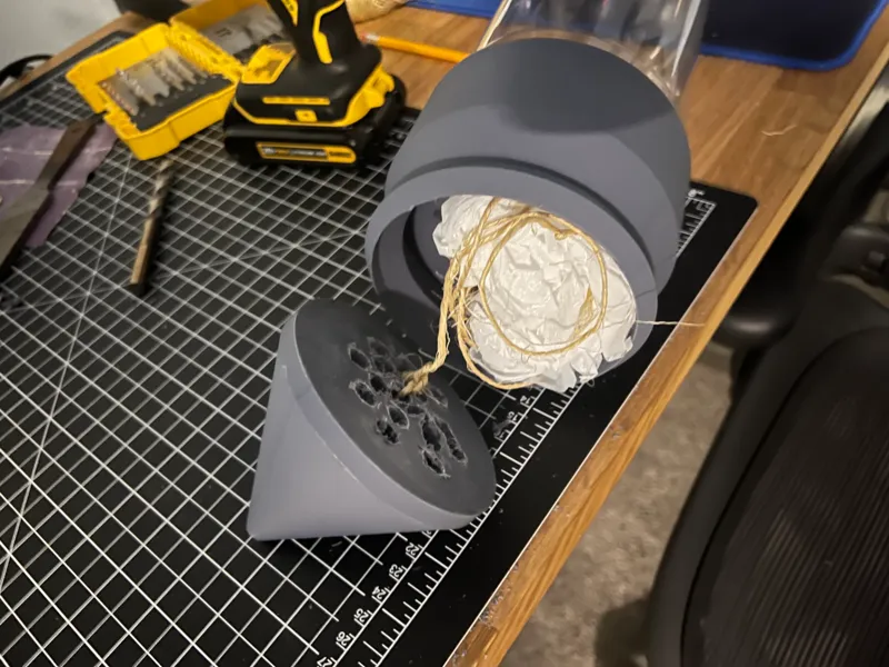 2 liter bottle rocket fins/nose with parachute