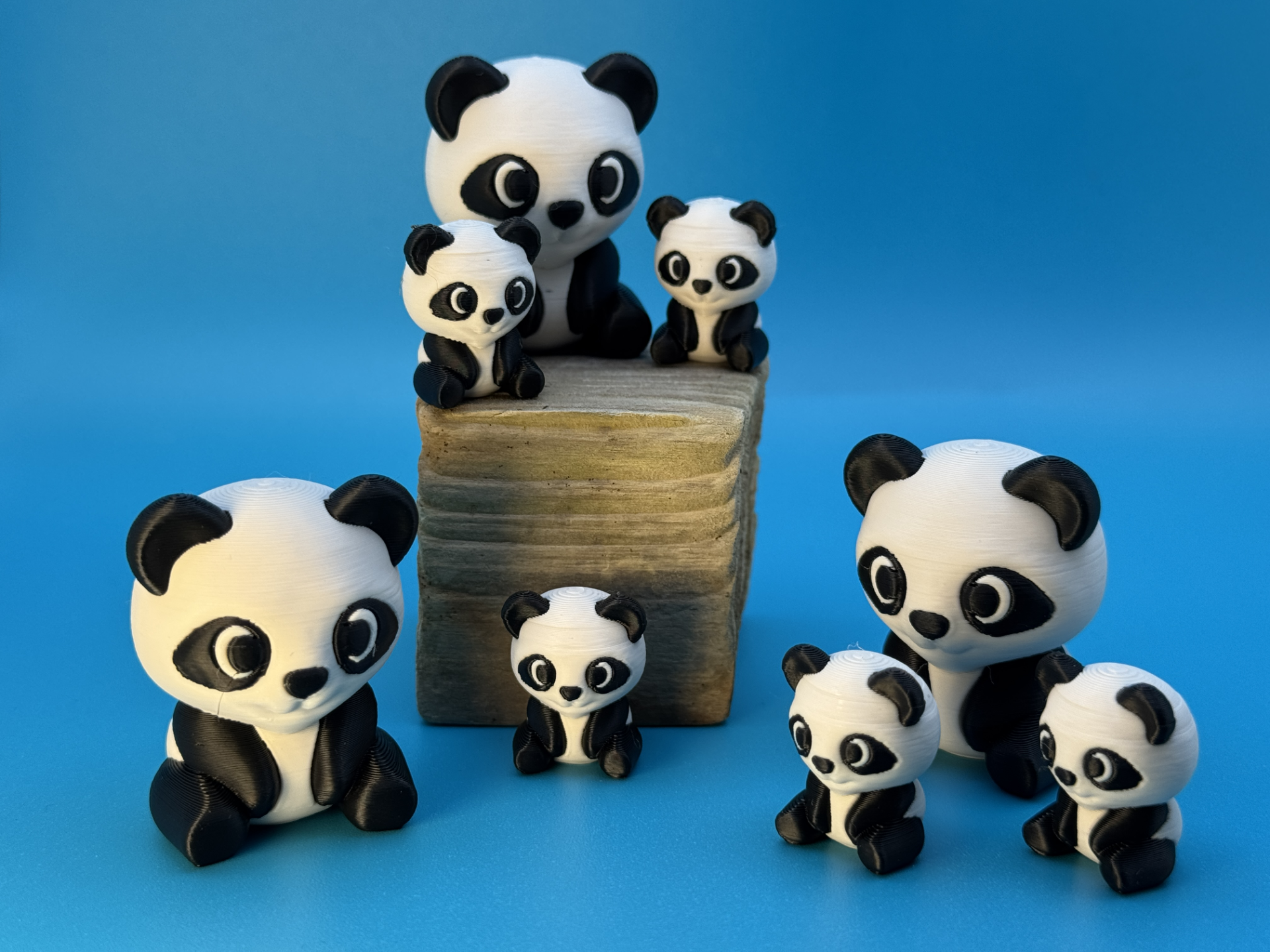 Kawaii Panda Family Buddies (Mini and Large)