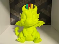 Pot à crayons dragon (finition fuzzy skin) — photo 2