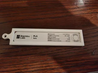 Bambu filament tag