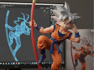 son goku on the stick