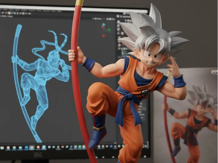 son goku on the stick