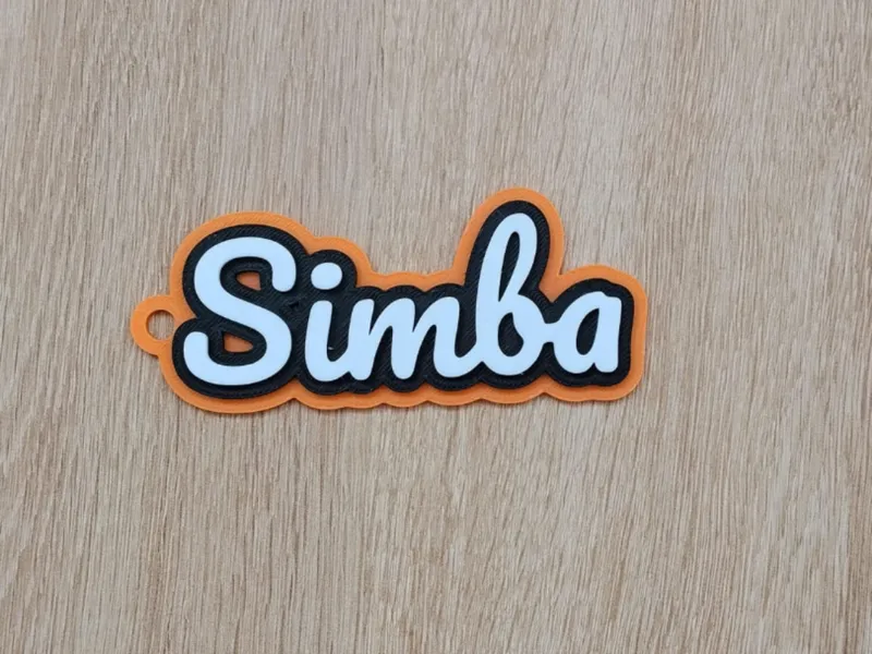 Custom Name Keychain - 3 Layers