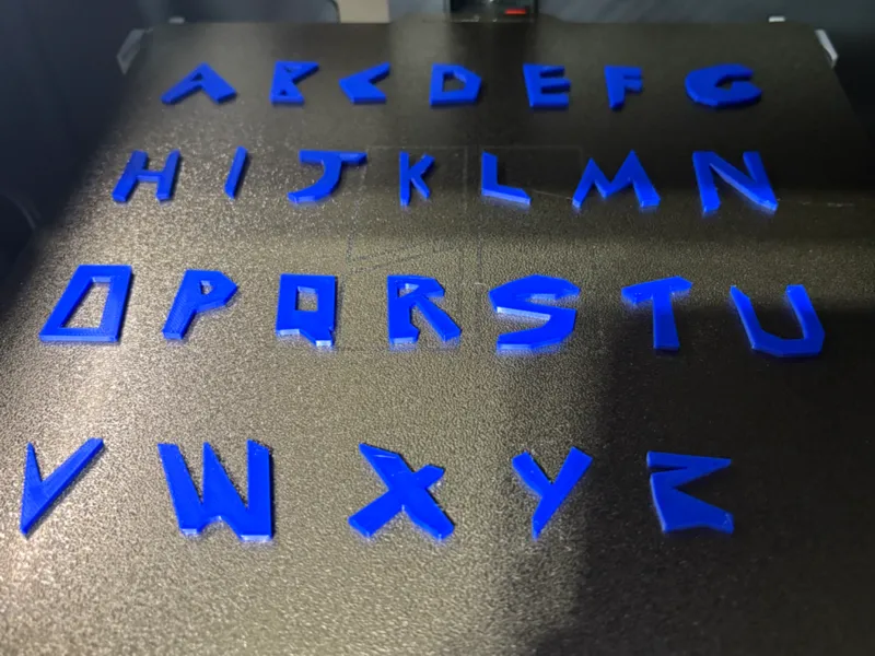 Caveman Alphabet