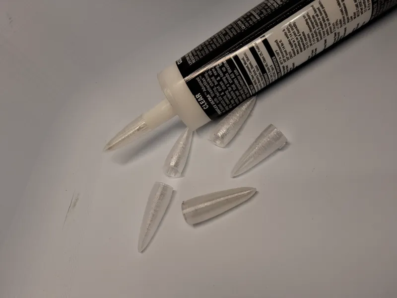 Silicone, caulk tube, liquid nails tpu condom