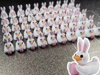 4 colors: white duck with pink egg and ear details