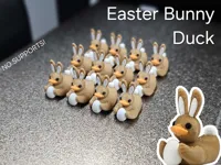 4 colors: brown duck with white tail, egg, and ear details