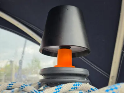 Lamp post for sailboat wrench