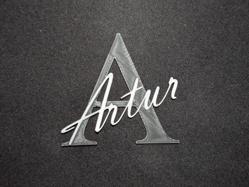 Door Name, Door Sign "Artur" – 2-Color, 6mm Thick