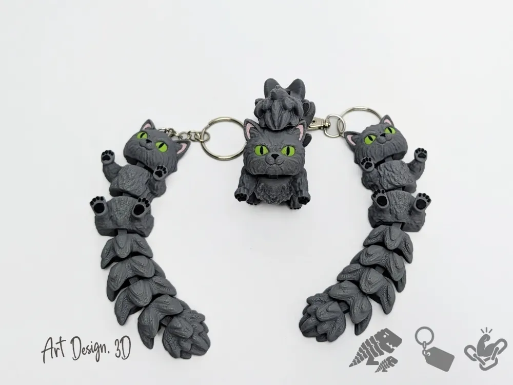 Objeto manipulable: Flexi Long Tail Cat - Strong Joints. Referencia del modelo original.